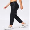 Soothfeel Women's Pants with 4 Pockets 7/8 Stretch High Waisted Sweatpants Travel Athletic Work Golf Pants for Women(Black Leopard, X-Small) view 2