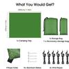 XIANGBINXUAN Tent tarps Camping Hammock Tarp, Lightweight PU 3000mm Waterproof Camping Shelter Rain Tarp UV Protection 210D Oxford Easy Set Up for Picnic Hiking Outdoor Beach (Green) view 3