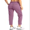 Soothfeel Women's Pants with 4 Pockets 7/8 Stretch High Waisted Sweatpants Travel Athletic Work Golf Pants for Women(Dark Pink, X-Large) view 4
