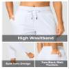 Soothfeel Women's Pants with 4 Pockets 7/8 Stretch High Waisted Sweatpants Travel Athletic Work Golf Pants for Women(White, XX-Large) view 4