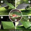 XIANGBINXUAN Tent Tarps Waterproof Camping Tarp, Rain Fly Tarp Tent Camping Shelter Windproof UV Protection Portable Including Tent Stakes and Carry Bag for Camping Backpacking Hiking (Black) view 4