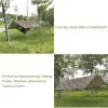 XIANGBINXUAN Multifunctional Waterproof Tent Tarp Lightweight Waterproof Camping Shelter, UV Protection Durable Ripstop 210D Oxford Premium Hammock Shelter, for Hiking and Travel (3x3/10x10ft) view 4