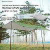 XIANGBINXUAN Tent Tarp for Tent Camping Lightweight Waterproof Camping Shelter, Premium Lightweight Ripstop Nylon Cover UV Protection Waterproof Lightweight for Outdoor Travel (Camo Medium) view 3