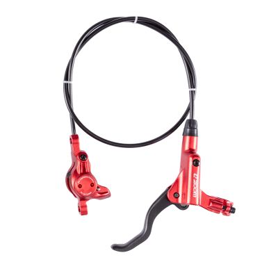 BUCKLOS Zoom MTB Hydraulic Disc Brakes Set, Left Front 800mm Right Rear 1450mm Mountain Bike Hydraulic Brake Aluminum Alloy Levers with Dual Piston Calipers PM/is Adapter