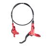 BUCKLOS Zoom MTB Hydraulic Disc Brakes Set, Left Front 800mm Right Rear 1450mm Mountain Bike Hydraulic Brake Aluminum Alloy Levers with Dual Piston Calipers PM/is Adapter view 1