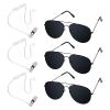 Sucrain 6 Pieces Cosplay Black Sunglasses with Earpiece Earplugs Ring Bearer for Halloween Costume view 1