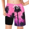 Boys Swim Trunks with Boxer Brief Liner Compression Swim Shorts Quick Dry Bathing Suit Swimwear 5-20 Years view 1