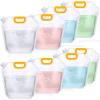 Tessco 8 Pcs 1.3 Gallon Collapsible Water Storage Bags, Clear Plastic, 1.0 Pounds view 1