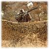 Hide Military Camo Netting, Tear Resistant Camouflage Net Beige, Breathable Camouflage Mesh, for Garden Camping Sunshade Decoration (Size : 1.5X2m/4.9X6.6ft) view 4