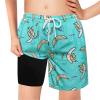 Boys Swim Trunks with Boxer Brief Liner Compression Swim Shorts Quick Dry Bathing Suit Swimwear 5-20 Years view 1