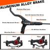 BUCKLOS Zoom MTB Hydraulic Disc Brakes Set, Left Front 800mm Right Rear 1450mm Mountain Bike Hydraulic Brake Aluminum Alloy Levers with Dual Piston Calipers PM/is Adapter view 4