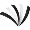 ZSHJGJR 50pcs 3" 4" 5 Shield Cut Archery Fletches Arrow Feathers Turkey Feather Right/Left Wing for DIY Hunting Arrows Accessories (Right Wing, White, 4 Inch) view 4