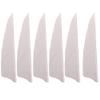 ZSHJGJR 50pcs 3" 4" 5 Shield Cut Archery Fletches Arrow Feathers Turkey Feather Right/Left Wing for DIY Hunting Arrows Accessories (Right Wing, White, 3 Inch) view 3