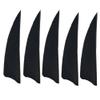 ZSHJGJR 50pcs 3" 4" 5 Shield Cut Archery Fletches Arrow Feathers Turkey Feather Right/Left Wing for DIY Hunting Arrows Accessories (Right Wing, Black, 3 Inch) view 2