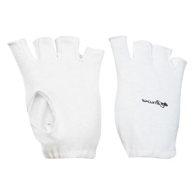 SPORTAXIS 100% Cotton Inner Cricket Gloves  for Batting & Wicket Keeping | Comfortable, Breathable, Durable | Full Hand Coverage | Lightweight | White