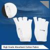 SPORTAXIS 100% Cotton Inner Cricket Gloves  for Batting & Wicket Keeping | Comfortable, Breathable, Durable | Full Hand Coverage | Lightweight | White view 2