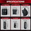 AMGSH 10 in 1 Duty Belt Law Enforcement Modular Equipment System Security Tactical Duty Utility Belt Pouches Black view 2