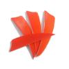 ZSHJGJR 50pcs 3" 4" 5 Shield Cut Archery Fletches Arrow Feathers Turkey Feather Right/Left Wing for DIY Hunting Arrows Accessories (Right Wing, Orange, 4 Inch) view 3