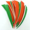 ZSHJGJR 50pcs 3" 4" 5 Shield Cut Archery Fletches Arrow Feathers Turkey Feather Right/Left Wing for DIY Hunting Arrows Accessories (Right Wing, Orange, 4 Inch) view 4