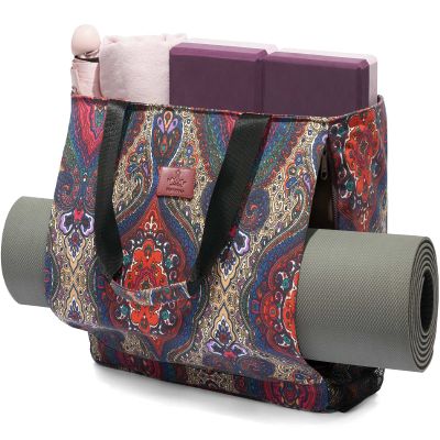 Heathyoga Yoga Mat Carrier Bag - Multi-Functional Gym Tote for Women