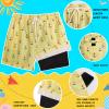 Bobiano Boys Swim Trunks with Boxer Brief Liner Compression Swim Shorts Quick Dry Bathing Suit Swimwear 5-20 Years Yellow view 3