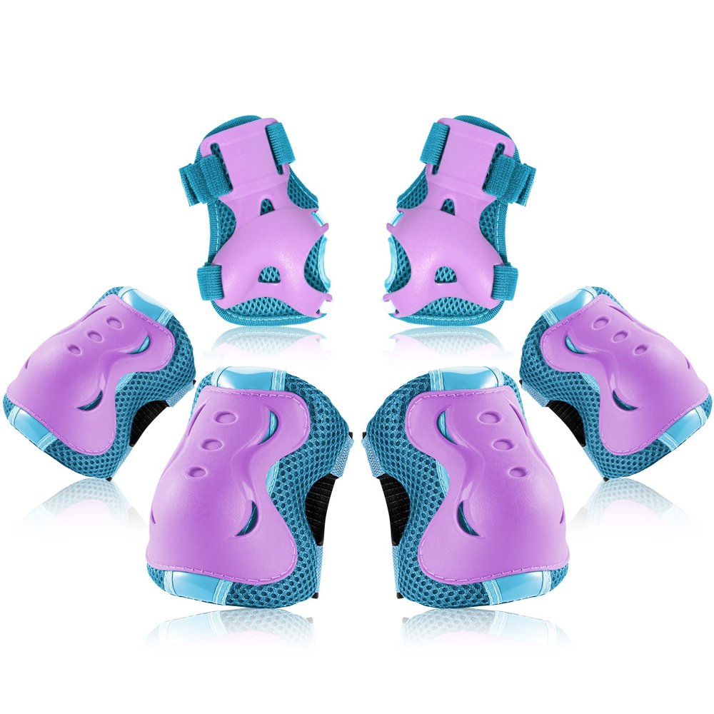BOSONER Kids/Youth Knee Pad Elbow Pads Guards Protective Gear Set for Roller Skates Cycling BMX Bike Skateboard Inline Skatings Scooter Riding Sports