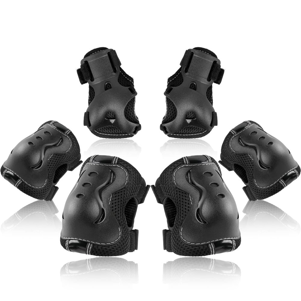 BOSONER Kids/Youth Knee Pad Elbow Pads Guards Protective Gear Set for Roller Skates Cycling BMX Bike Skateboard Inline Skatings Scooter Riding Sports