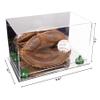 Better Display Cases Acrylic Catchers Glove Display Case with Mirror, Green Risers and Mirror Base (A011/V16) view 2