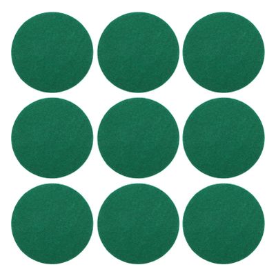 Veemoon 10pcs Hockey Flannel Hockey Accessories Green Pushers Pads Ice Pusher Mat Goal Handles Paddles Pads Puck Parts Air Polyester Chemical Fiber Game Table