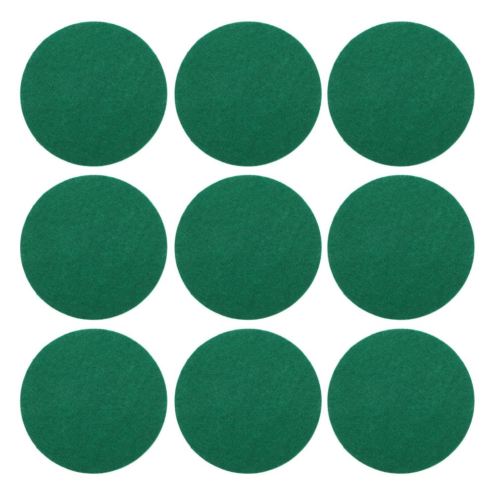 Veemoon 10pcs Hockey Flannel Hockey Accessories Green Pushers Pads Ice Pusher Mat Goal Handles Paddles Pads Puck Parts Air Polyester Chemical Fiber Game Table