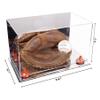 Better Display Cases Acrylic Catchers Glove Display Case with Mirror, Orange Risers and Mirror Base (A011/V16) view 2
