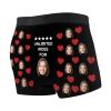 Custom Men's Boxer Briefs with Girlfriend Wife Women's Pet Photo Face and Customized Socks 16 inch, Personalized Underwear Underpants Funny Gifts for Men Husband Boyfriend Fathers Day Christmas view 4