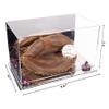 Better Display Cases Acrylic Catchers Glove Display Case with Mirror, Purple Risers and Mirror Base (A011/V16) view 2