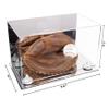 Better Display Cases Acrylic Catchers Glove Display Case with Mirror, White Risers and Mirror Base (A011/V16) view 2