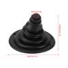 Yuecoom Marine Cable Bellows, Marine Steering Shift Cable Protective Bellows, Marine Firewall Rigging Harness Throttle Steering Cable Boot for Boat Yacht Ship (black) view 2
