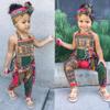 AnFeng Girls Summer Crew Neck Romper Long Romper Jumpsuit Sleeveless Stretchy Short Jumpsuit Elastic (Multicolor, 12-18 Months) view 2