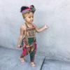 AnFeng Girls Summer Crew Neck Romper Long Romper Jumpsuit Sleeveless Stretchy Short Jumpsuit Elastic (Multicolor, 12-18 Months) view 4