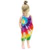 AnFeng Girls Ruffle Sleeve Jumpsuit Summer Outfits Clothes Sleeveless Stretchy Short Jumpsuit Casual Beach Short (B, 4-5 Years) view 2