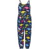 AnFeng Girls Summer Crew Neck Romper High Waist Crewneck Playsuit Trousers Clothes Outfits Casual Beach Short (Navy, 1-2 Years) view 1
