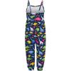 AnFeng Girls Summer Crew Neck Romper High Waist Crewneck Playsuit Trousers Clothes Outfits Casual Beach Short (Navy, 1-2 Years) view 3
