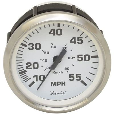 Faria Boat Speedometer Gauge SE9827A Euro | 55 MPH