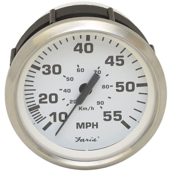 Faria Boat Speedometer Gauge SE9827A Euro | 55 MPH