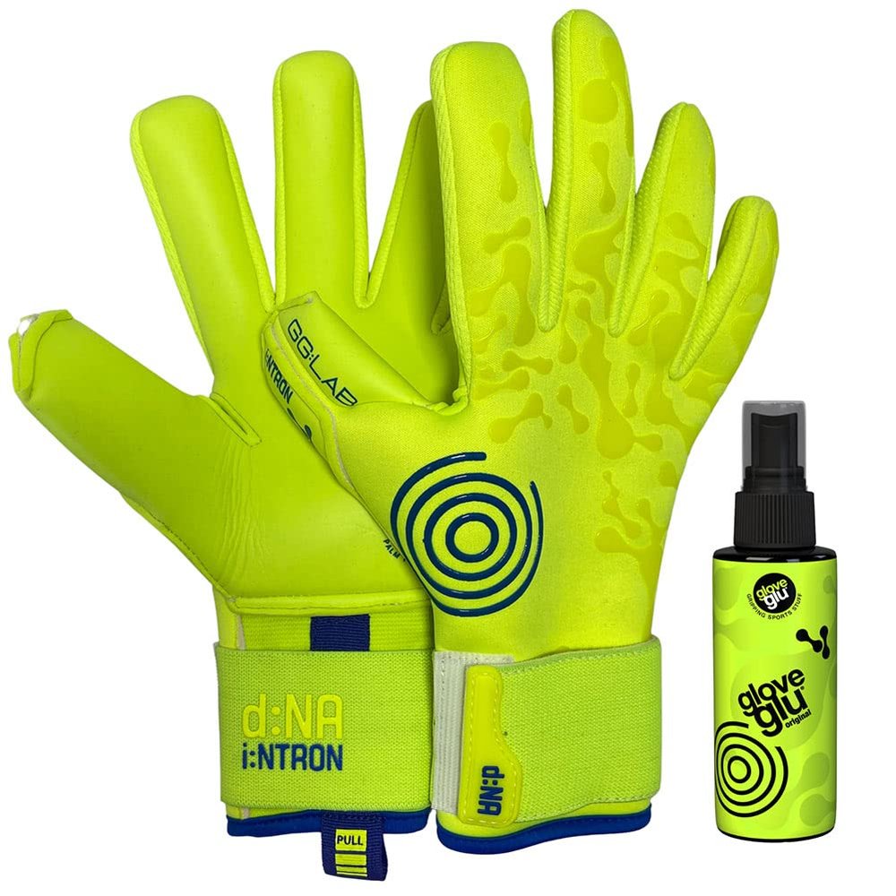 GLOVEGLU i:NTRON Orginal TF + Mini gloveglu Goalkeeper Gloves Size 8