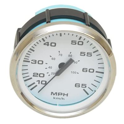Faria Boat Speedometer Gauge SEK069A | Euro SS White 3 1/4 Inch