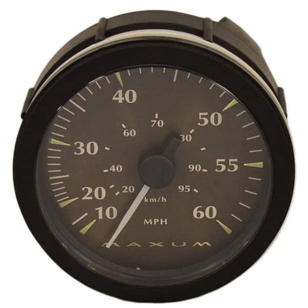Faria Boat Speedometer Gauge SE9591A | Maxum 4 1/4 Inch Black