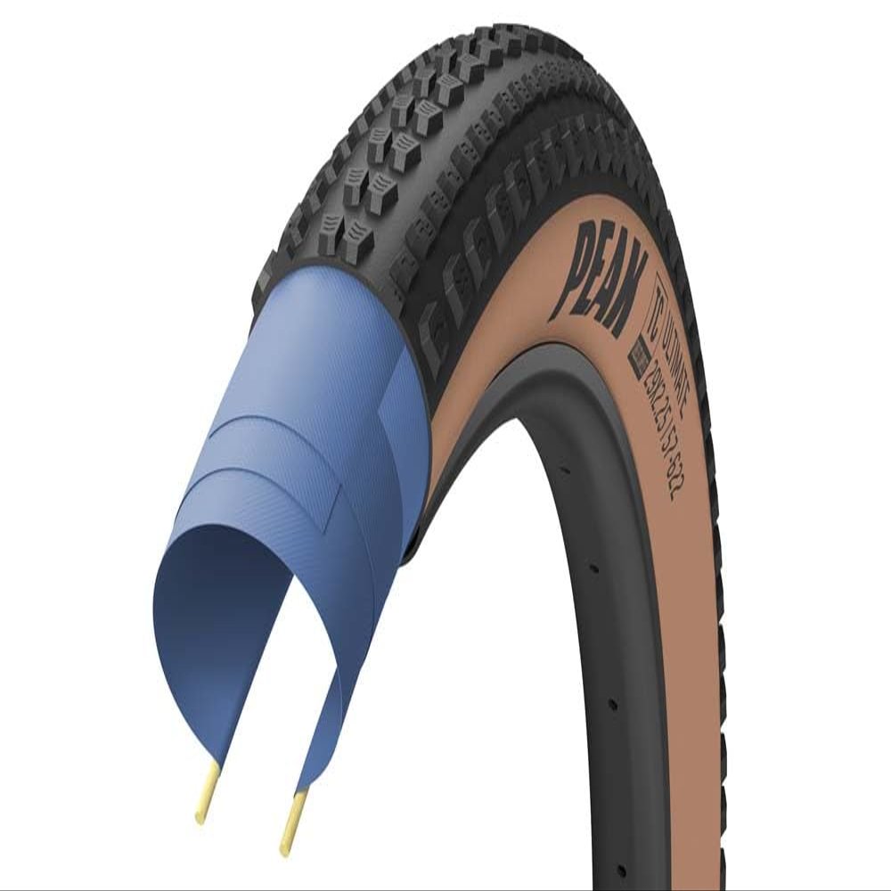 Goodyear Bike - Peak Ultimate Tubeless Complete - Bicycle Tire (Blk-Tan, 29x2.4)