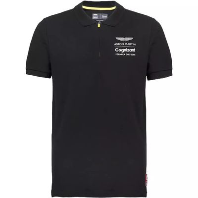 Aston Martin Cognizant F1 Lifestyle Polo Shirt Black