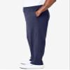 KingSize Men's Big & Tall Lightweight Jersey Open-Bottom Sweatpants - 5XL, Heather Navy view 4