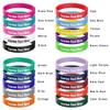 Harborway Custom Rubber Bracelets Personalized Silicone Wristbands with Your Own Text, 10 Pieces Customized Silicone Wirstbands for Party, Events, Gifts, Awareness, Activities view 3