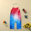 AnFeng Independence Girls Day Romper Kids Toddler Jumpsuit Harem Baby 4th-of-July Pants Girls Girls Romper (Red, 2-3 Years) view 3